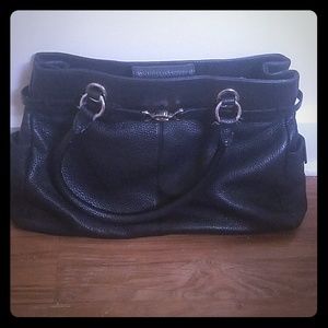 Black leather Coldwater Creek bag
